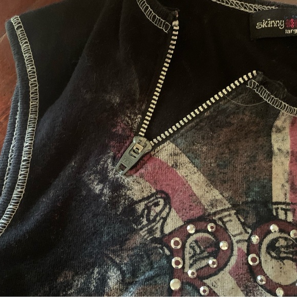 Black cotton sleeveless top - Picture 3 of 4